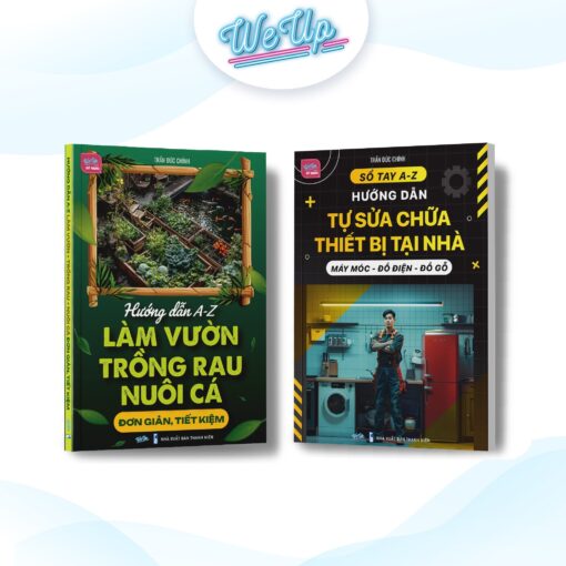 SÁCH - COMBO 4 CUỐN: Sách làm vườn trồng rau nuôi cá, Sửa chữa thiết bị điện, Tự do tài chính và Sổ hành trình kỉ luật