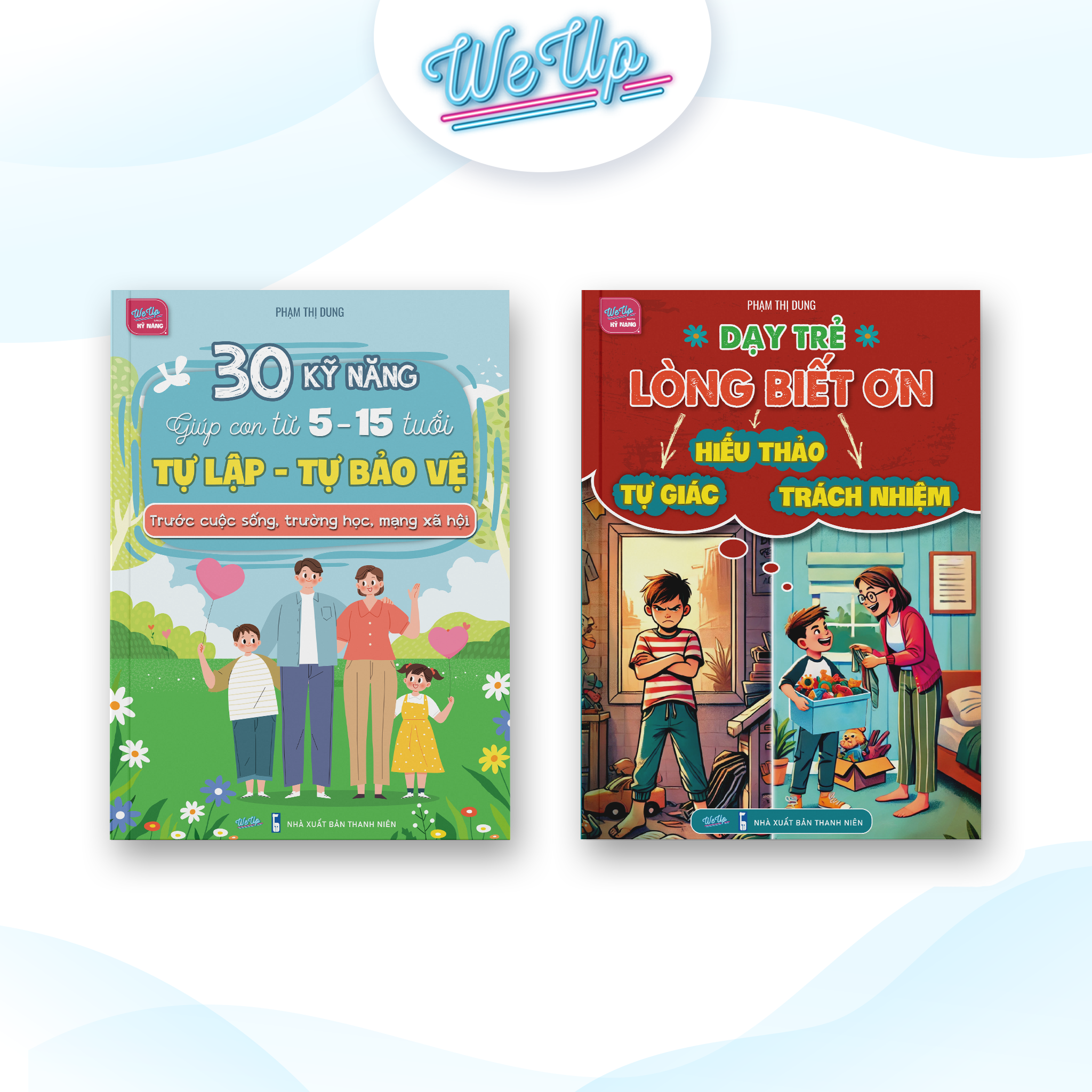 Bộ sách rèn luyện kỹ năng cho con: Sách 30 kỹ năng giúp con tự lập, Sách dạy trẻ lòng biết ơn và Sách Khai phá và phát triển IQ