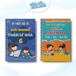 BỘ SÁCH LỚP 6 - COMBO 2: Sổ Tự luyện Bài tập và Đề kiểm tra Toán Văn Anh lớp 6 và Kỹ thuật Đọc đề và Giải nhanh Toán Lý Hóa 6