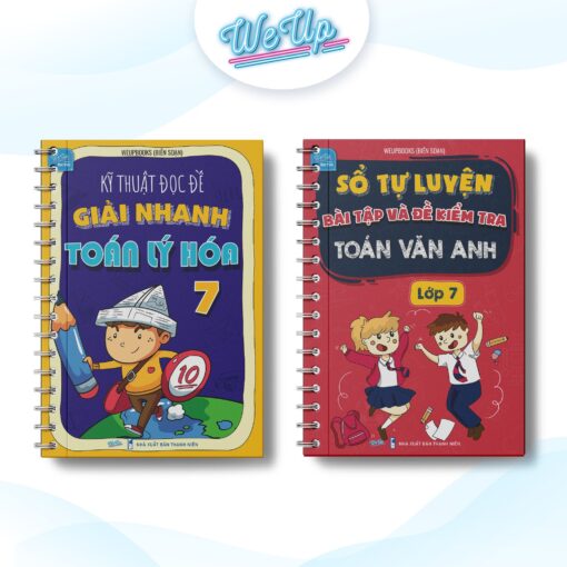 BỘ SÁCH LỚP 7 - COMBO 2: Sổ Tự luyện Bài tập và Đề kiểm tra Toán Văn Anh lớp 7 và Kỹ thuật Đọc đề và Giải nhanh Toán Lý Hóa 7