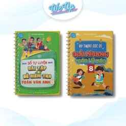 BỘ SÁCH LỚP 8 - COMBO 2: Sổ Tự luyện BT và Đề KT Toán Văn Anh lớp 8 & Kỹ thuật Đọc đề và Giải nhanh Toán Lý Hóa Lớp 8